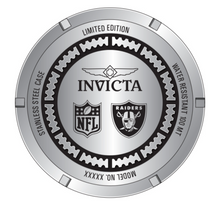 Load image into Gallery viewer, Invicta NFL Las Vegas Raiders Men's 52mm Pro Diver Limited Silicone Watch 41473-Klawk Watches
