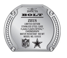 Load image into Gallery viewer, Invicta NFL Dallas Cowboys Men's 52mm Blue Magnum Dual Time Limited Watch 41538-Klawk Watches