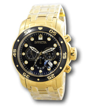 Load image into Gallery viewer, Invicta Pro Diver SCUBA Men's 48mm 18K Gold Plated Black Chronograph Watch 0072-Klawk Watches