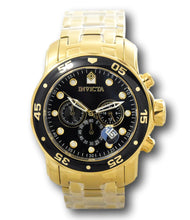 Load image into Gallery viewer, Invicta Pro Diver SCUBA Men's 48mm 18K Gold Plated Black Chronograph Watch 0072-Klawk Watches