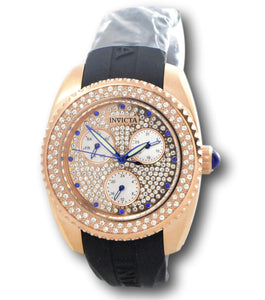 Invicta Angel Women's 38mm Pave Crystal Dial Multifunction Rose Gold Watch 37412-Klawk Watches