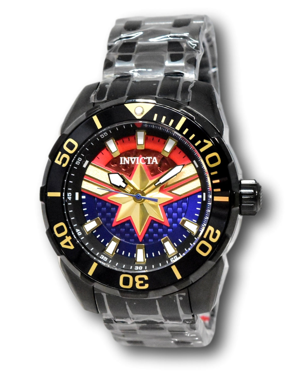 Invicta Captain Marvel Automatic Men's 50mm Limited Carbon Fiber Watch –  Klawk Watches
