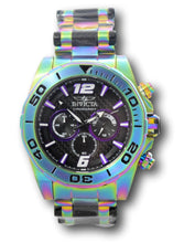 Load image into Gallery viewer, Invicta Speedway Men's 48mm Carbon Fiber Rainbow Iridescent Chrono Watch 36268-Klawk Watches
