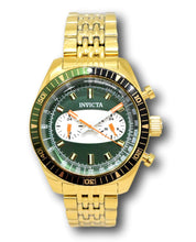 Load image into Gallery viewer, Invicta Speedway Monaco Men's 43mm Dual Time Dials Green Dial Gold Watch 40528-Klawk Watches