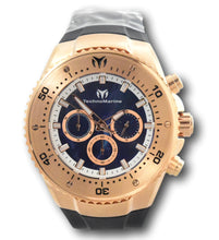 Load image into Gallery viewer, TechnoMarine Sea Manta Mens 48mm Black MOP Rose Gold Chronograph Watch TM-220069-Klawk Watches