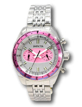 Load image into Gallery viewer, Invicta Speedway Monaco Men's 43mm Dual Time Pink Silver Stainless Watch 43097-Klawk Watches