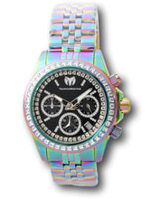 Load image into Gallery viewer, TechnoMarine Manta Ray Luxe Women's 40mm Rainbow Black Crystals Watch TM-221021-Klawk Watches