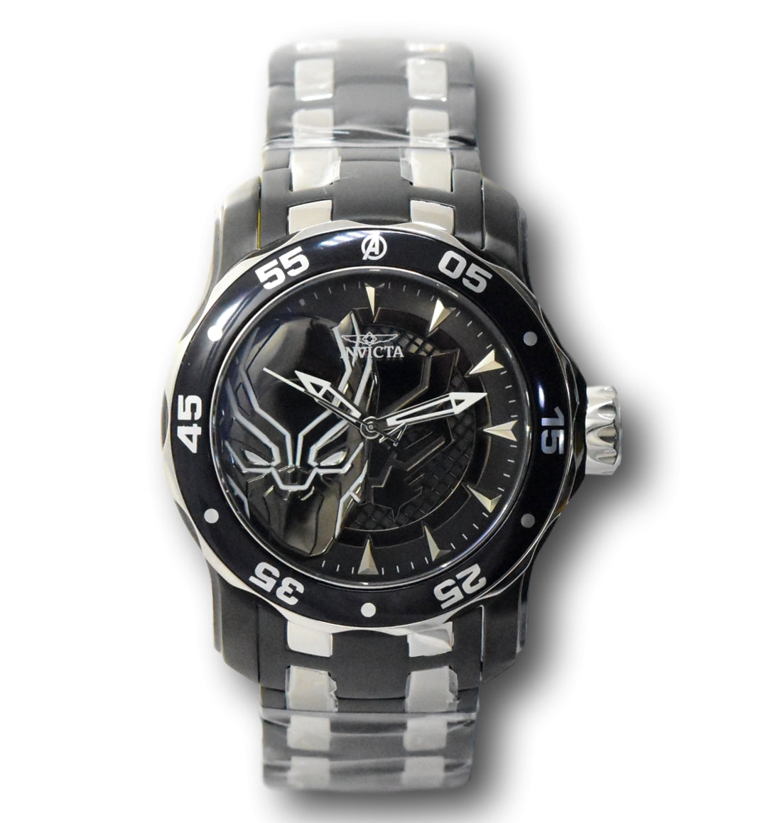 Invicta Marvel Black Panther Quartz Watch cheapest in Black/Stainless Steel