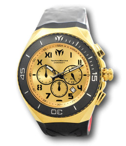 Technomarine Ocean Manta Men's 48mm 14K Gold Plated Chronograph Watch TM-215067-Klawk Watches