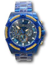 Load image into Gallery viewer, Invicta Bolt Men's Blue Label 52mm Triple Blue Chronograph Watch 38959 RARE-Klawk Watches