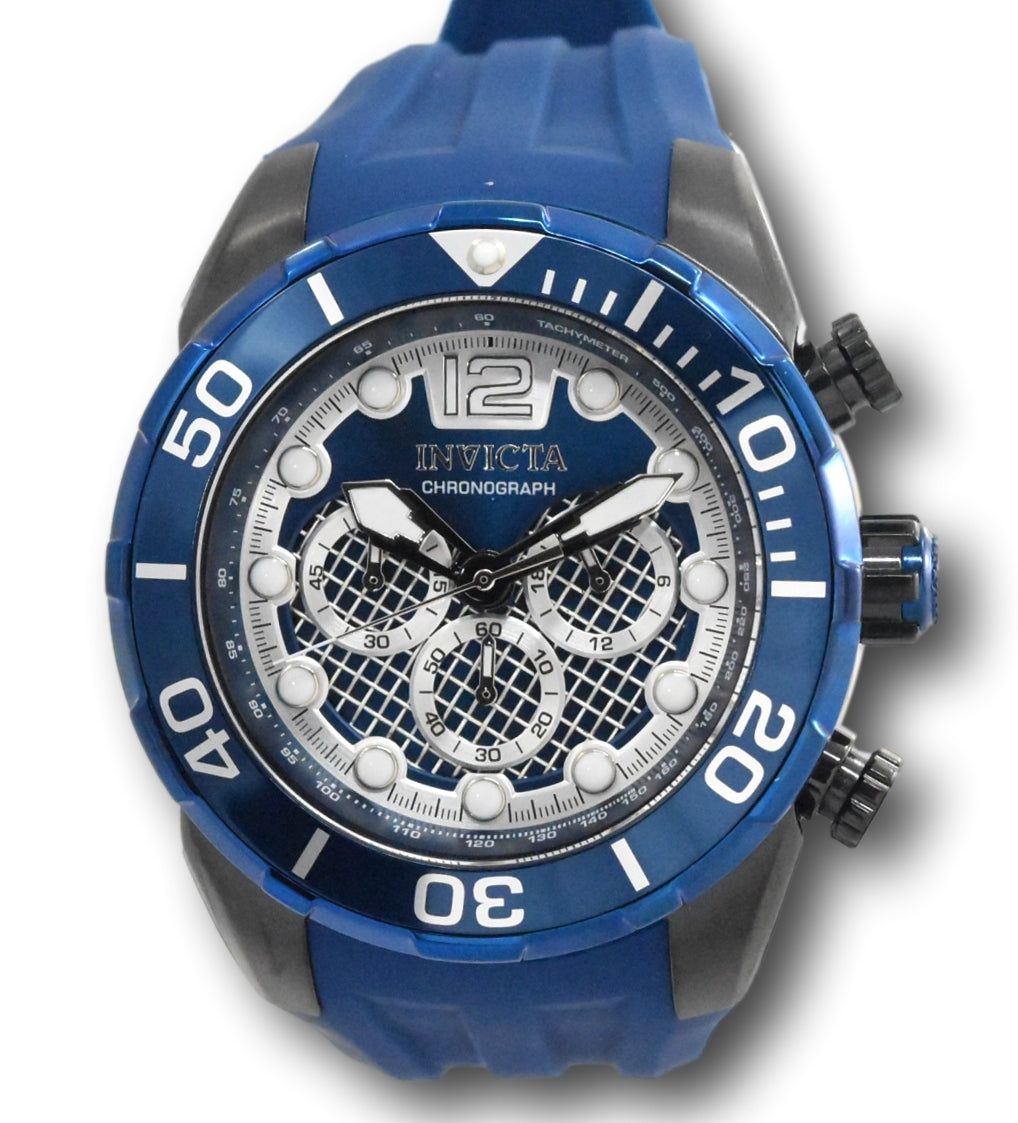 Invicta hot sale tachymeter blue