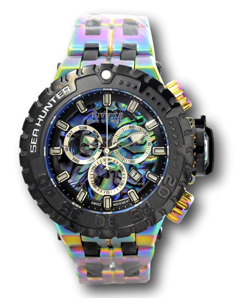 Invicta Reserve Sea Hunter Men s 57mm Abalone Rainbow