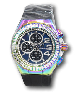 TechnoMarine Cruise Glitz Men's 45mm Rainbow Crystals Chrono Watch TM-121033-Klawk Watches