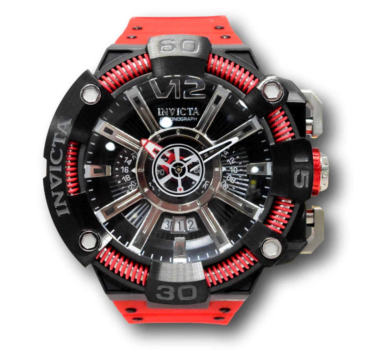 Red Louisville Cardinals Competitor Steel AnoChrome Watch