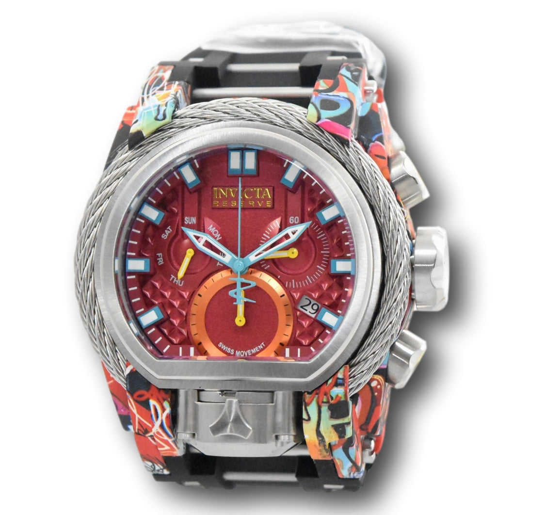 Invicta Reserve Bolt Zeus Magnum 52mm Graffiti Hydroplated Chrono