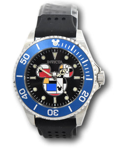 Invicta Disney Men's 44mm Mickey Mouse Abstract Limited Edition Blue Watch 37681-Klawk Watches