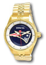 Load image into Gallery viewer, Invicta NFL New England Patriots Mens 43mm Gold Stainless Quartz Watch 42442-Klawk Watches
