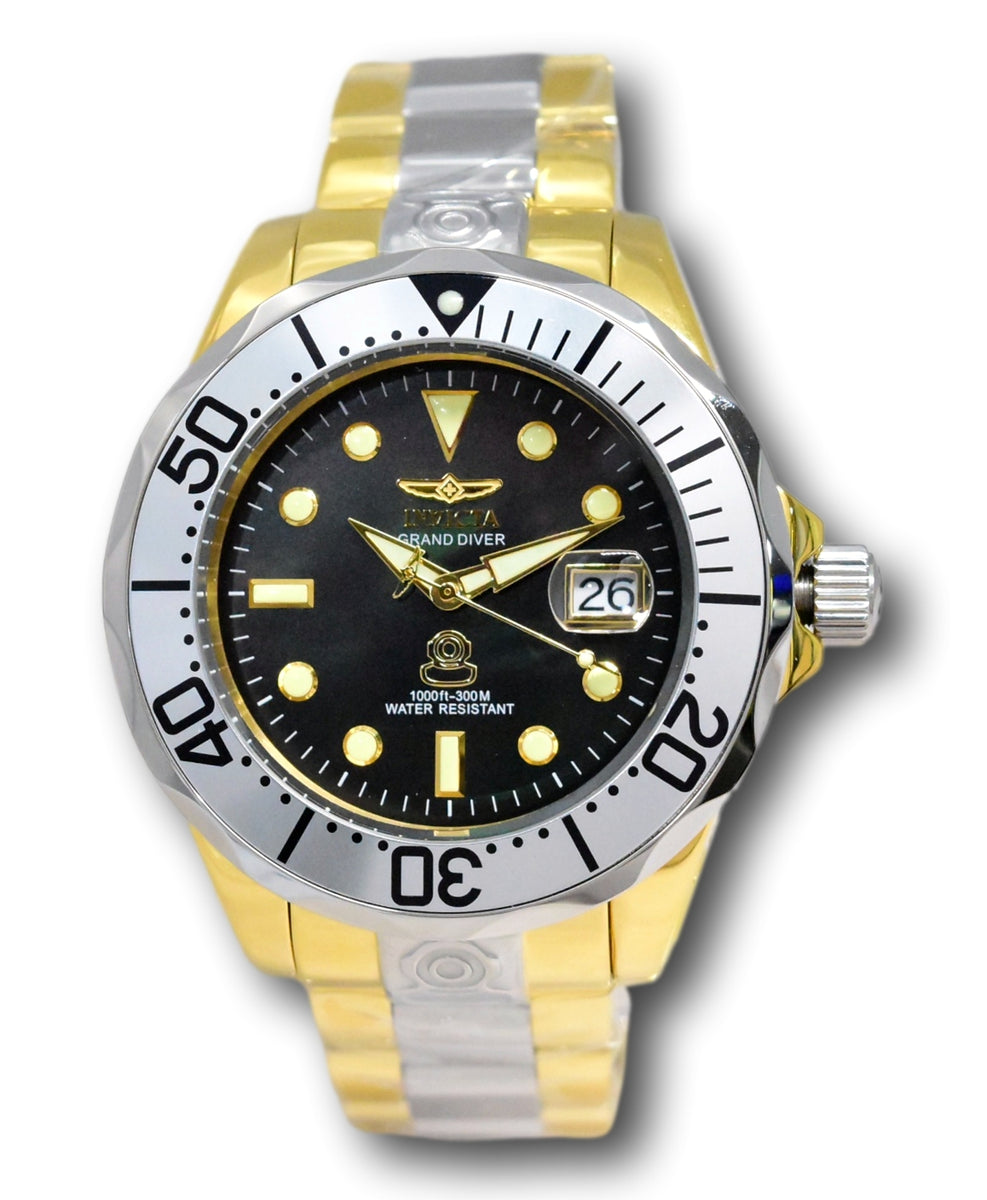 Invicta Grand Diver Automatic Men's 47mm Black Mother Pearl Dial Watch 16034