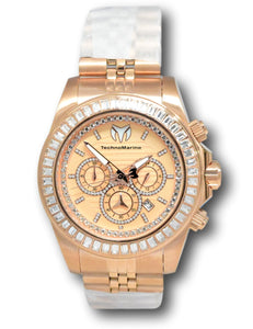 TechnoMarine Manta Ray Luxe Men's 47mm Rose Gold Crystals Watch TM-221007-Klawk Watches