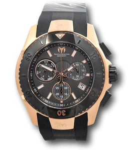 Technomarine UF6 Mens 45mm Rose Gold and Black Swiss Chronograph Watch TM-616005-Klawk Watches