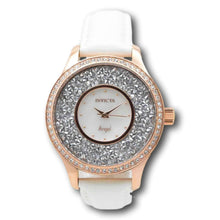 Load image into Gallery viewer, Invicta Angel Women's 40mm Rose Gold Crystal Sparkle White Leather Watch 24588-Klawk Watches
