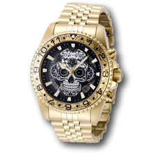 Load image into Gallery viewer, Invicta Pro Diver Dia Day Los Muertos 43mm Gold Skull Floral Chrono Watch 48951-Klawk Watches
