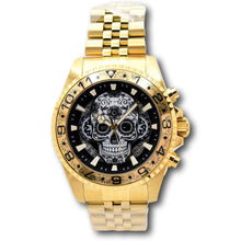 Load image into Gallery viewer, Invicta Pro Diver Dia Day Los Muertos 43mm Gold Skull Floral Chrono Watch 48951-Klawk Watches
