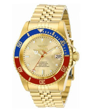 Load image into Gallery viewer, Invicta Pro Diver Automatic Men's 42mm Gold Dial Pepsi Bezel Watch 29183-Klawk Watches
