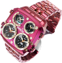 Load image into Gallery viewer, Invicta Aviator Zulu Time 4 Time Zone Men's 50mm Burgundy Red Quartz Watch 50656-Klawk Watches
