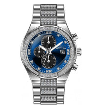 Load image into Gallery viewer, Invicta Specialty Lux Men's 45mm Blue Dial Crystals Silver Chrono Watch 38609-Klawk Watches
