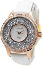 Load image into Gallery viewer, Invicta Angel Women's 40mm Rose Gold Crystal Sparkle White Leather Watch 24588-Klawk Watches
