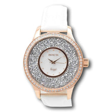 Load image into Gallery viewer, Invicta Angel Women's 40mm Rose Gold Crystal Sparkle White Leather Watch 24588-Klawk Watches
