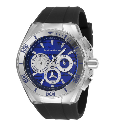 Technomarine Cruise California Monogram Men's 47mm Blue Chrono Watch TM-120024-Klawk Watches