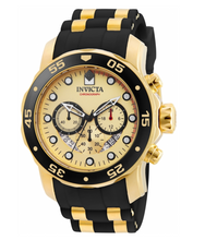 Load image into Gallery viewer, Invicta Pro Diver SCUBA Men&#39;s 48mm Gold Dial Stainless Chronograph Watch 17566-Klawk Watches
