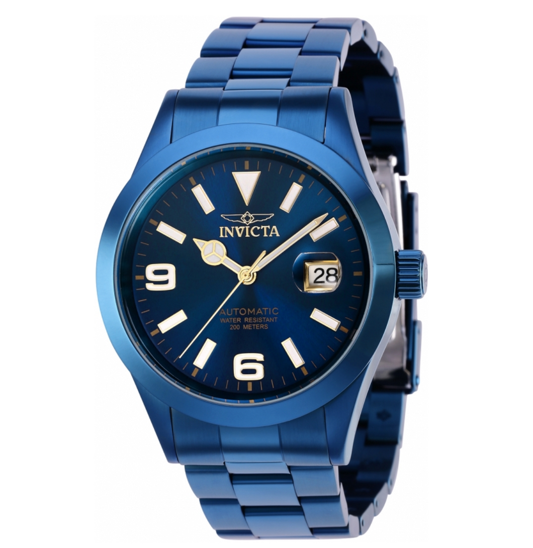 Invicta Pro Diver Automatic Men's 43mm Deep BLUE LABEL Watch 36819 RARE-Klawk Watches