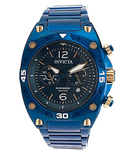 Invicta Aviator 24-hour Dual Time Men's 50mm Ultra Blue Stainless Watch 40267-Klawk Watches