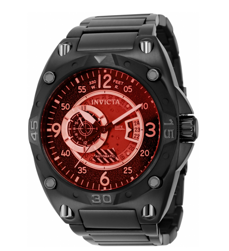 Invicta Aviator Deep Radar Men's 50mm Automatic Red Tinted Watch 40278-Klawk Watches