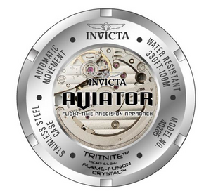 Invicta Aviator Auto Men's 50mm Deep Radar Green Watch 40285-Klawk Watches