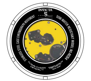 Invicta Speedway Electric Yellow Men's 51mm Gunmetal Swiss Chrono Watch 40354-Klawk Watches