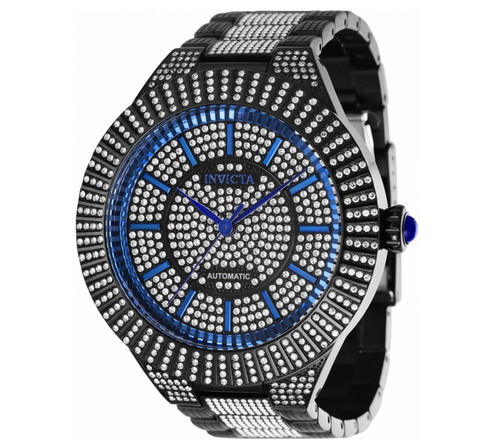 Invicta Royale Lux Automatic Men's 54mm LARGE 1002 Crystals Black Watch 40623-Klawk Watches