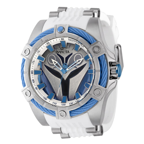 Invicta Star Wars Bo Katan Mens 52mm Limited Edition White Quartz Watch 41318-Klawk Watches