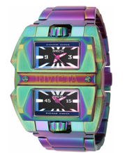 Load image into Gallery viewer, Invicta Akula Dual Time Mens 50mm Rainbow Iridescent Swiss Quartz Watch 41712-Klawk Watches
