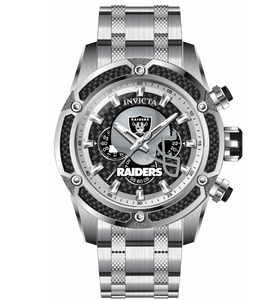 Invicta NFL Las Vegas Raiders Men's 52mm Carbon Fiber Chronograph Watch 41798-Klawk Watches