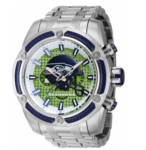 Invicta NFL Seattle Seahawks Men's 52mm Carbon Fiber Chronograph Watch 41810-Klawk Watches