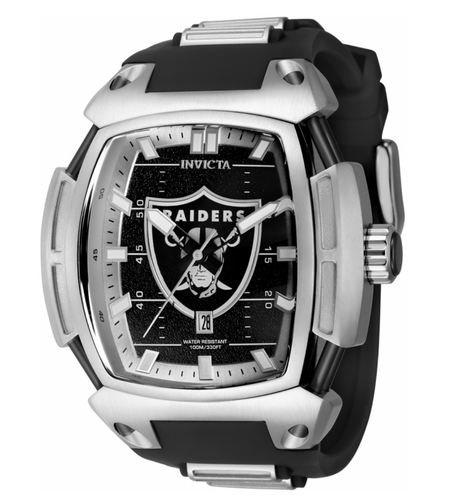Invicta NFL Las Vegas Raiders Men's 53mm Diablo Silicone Chronograph Watch 42800-Klawk Watches