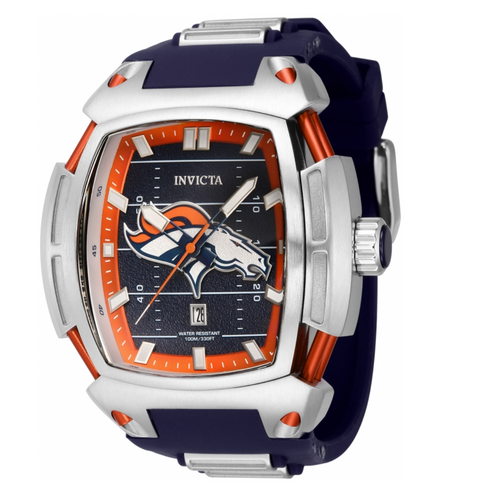 Invicta NFL Denver Broncos Men's 53mm Diablo Silicone Chronograph Watch 42814-Klawk Watches