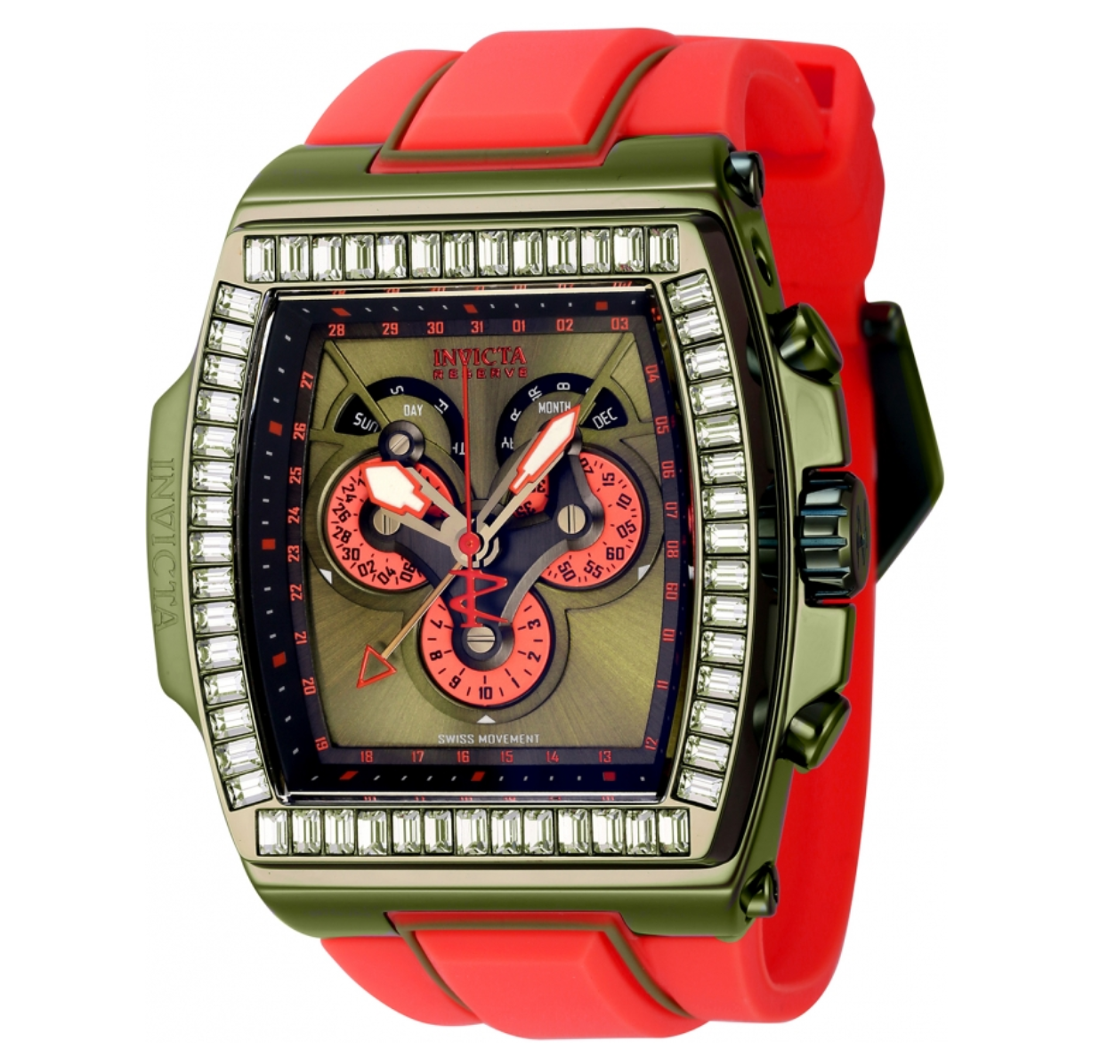 Invicta Reserve S1 Rally Diablo Mens 51mm Swiss Master Calendar Invicta Reserve S1 Rally Diablo Mens 51mm Swiss Master Calendar