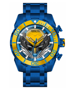 Invicta Marvel X-Men Wolverine Men's 50mm Limited Ed Blue Chrono Watch 43605-Klawk Watches