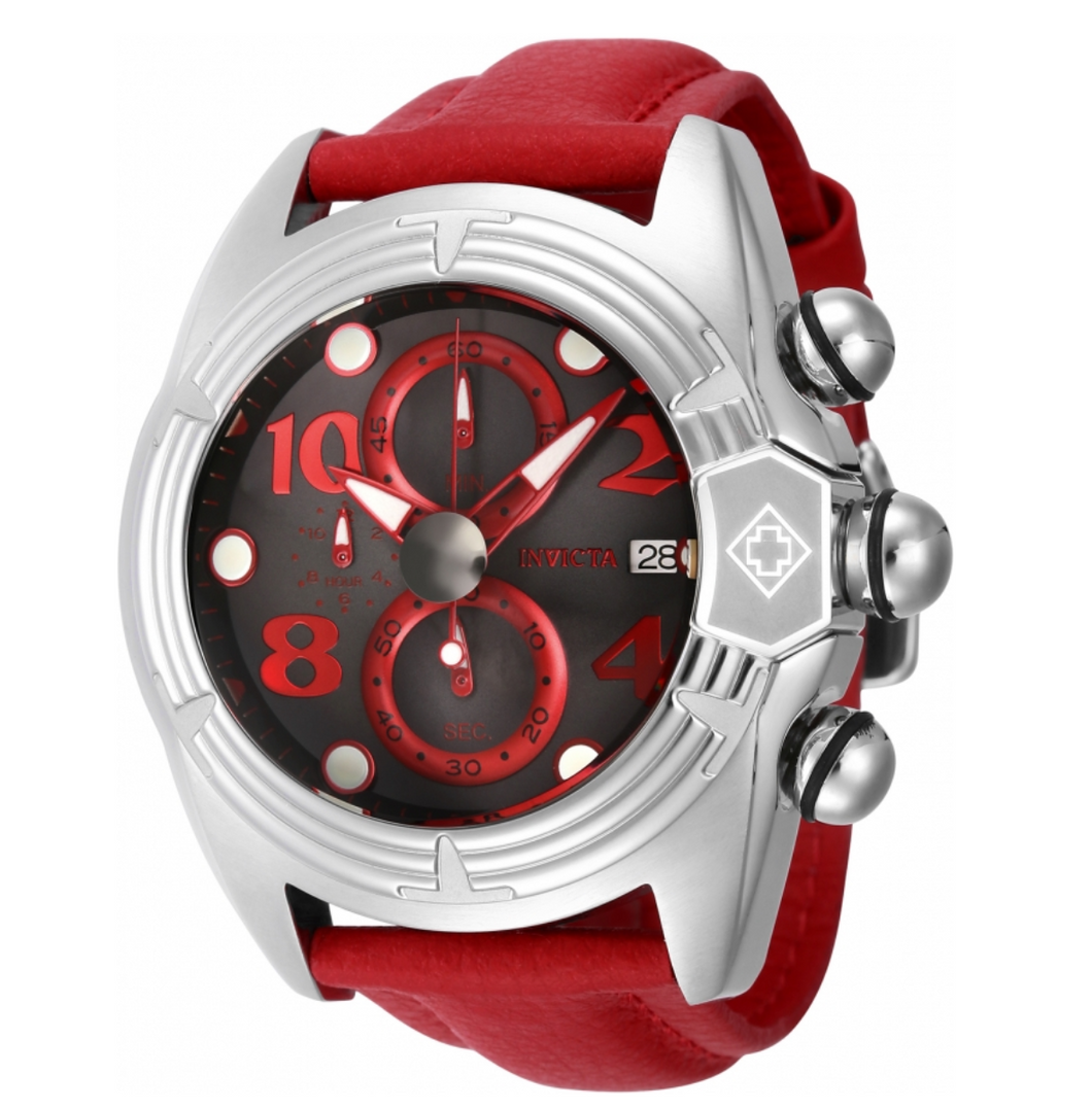 Invicta Lupah Horizon Men's 52mm Red Fly-Back Chronograph Watch 43878-Klawk Watches