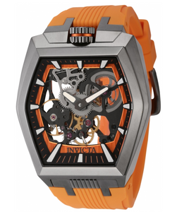Invicta Akula Stealth Legion Men's 48mm Gunmetal Orange Hand Wind Watch 44020-Klawk Watches